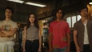 Marcel with his friends Caitlyn, Zac and Curtis in Motorheads | Image source: Prime Video on YouTube